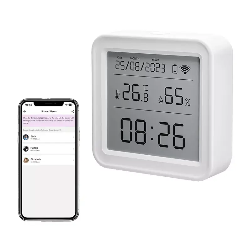 Sensor de temperatura y humedad Gosund ST17 Zigbee con pantalla LCD
