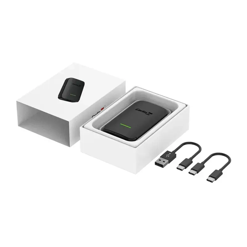 Adaptador inalámbrico Carlinkit CPC200-A2A para Android Auto — WLAN 5 GHz/2,4 GHz, Bluetooth 5.2, USB-C, 5V 1A
