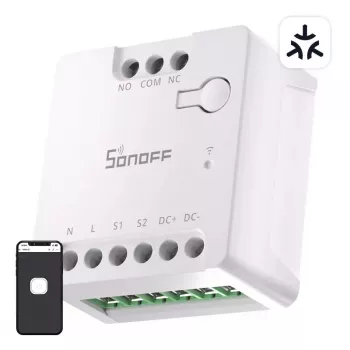 Interruptor inteligente Wi-Fi Sonoff MINI-D AC/DC 12–48V contacto libre de potencial