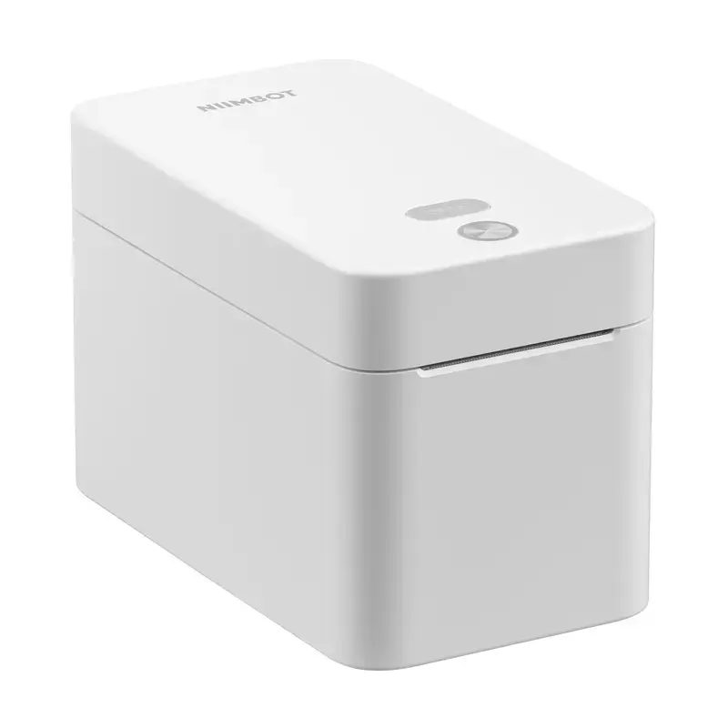Impresora de etiquetas NIIMBOT K2 blanca – impresora de etiquetas Bluetooth portátil, diseño compacto