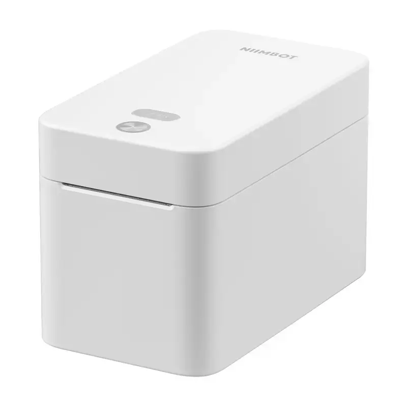 Impresora de etiquetas NIIMBOT K2 blanca – impresora de etiquetas Bluetooth portátil, diseño compacto