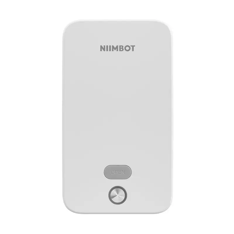 Impresora de etiquetas NIIMBOT K2 blanca – impresora de etiquetas Bluetooth portátil, diseño compacto