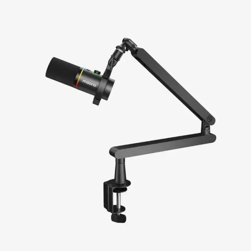 MAONO PD200X micrófono dinámico, iluminación RGB, metal, negro