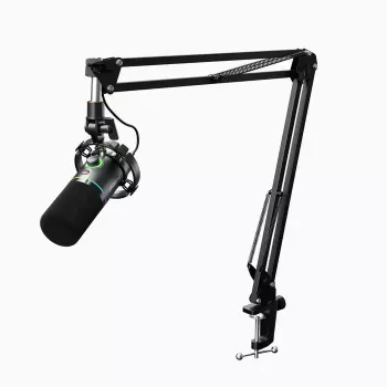 Micrófono para podcast MAONO PD200X negro — con cable XLR/USB-C, sensibilidad -52 dB, 40–16000 Hz