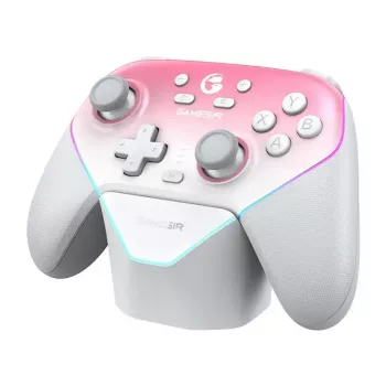 Mando inalámbrico GameSir SuperNova T4n Pro rosa — Bluetooth, diseño ergonómico de mano