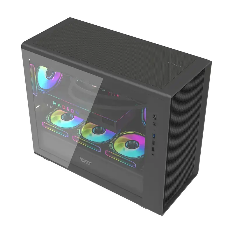 Caja de ordenador Darkflash DB460M Micro ATX negra