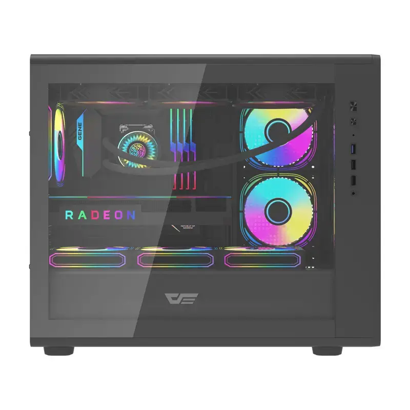 Caja de ordenador Darkflash DB460M Micro ATX negra