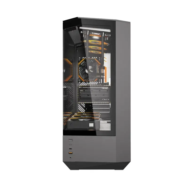 Caja de ordenador Darkflash DY460 ATX negra