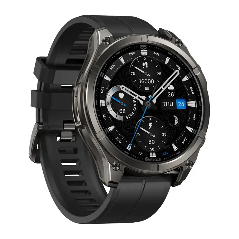 Smartwatch Zeblaze Vibe 8 Abyss negro con medidor de frecuencia cardíaca, resistente al agua