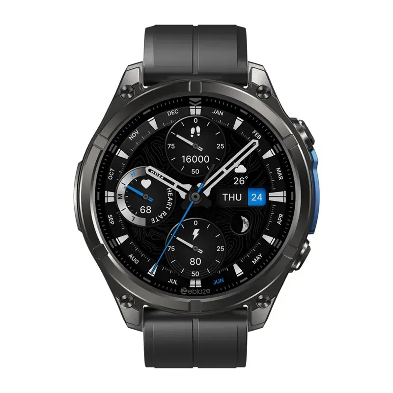 Smartwatch Zeblaze Vibe 8 Abyss negro con medidor de frecuencia cardíaca, resistente al agua