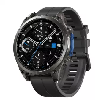 Smartwatch Zeblaze Vibe 8 Abyss negro con medidor de frecuencia cardíaca, resistente al agua