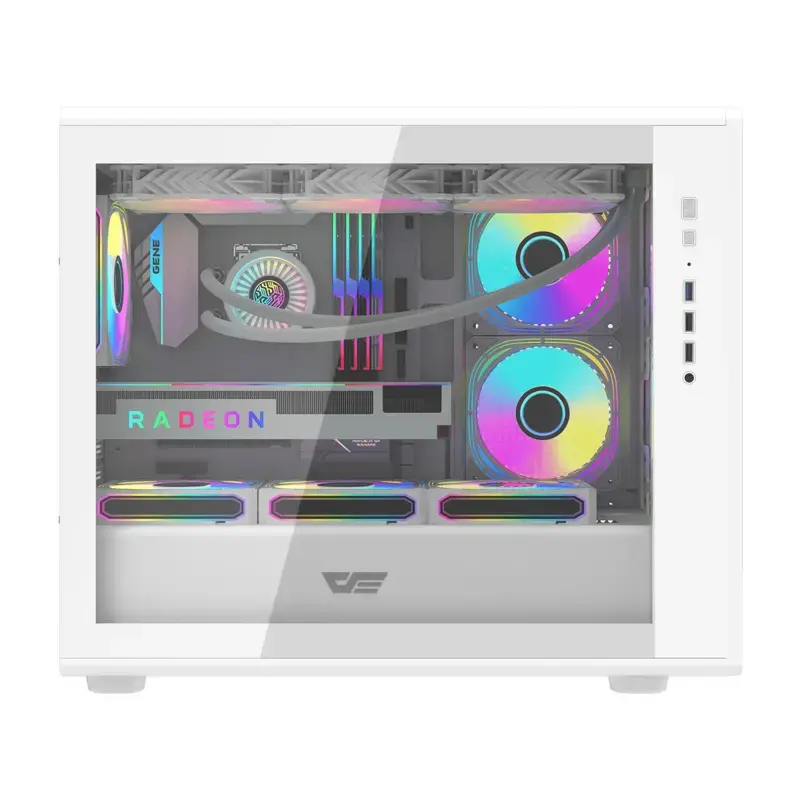 Caja de ordenador Darkflash DB460M Micro ATX blanca
