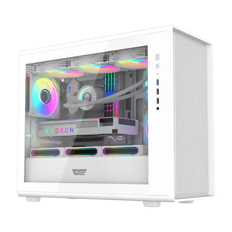 Caja de ordenador Darkflash DB460M Micro ATX blanca