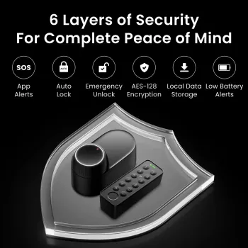 Cerradura inteligente SwitchBot W5600000 con acceso remoto y funciones de seguridad
