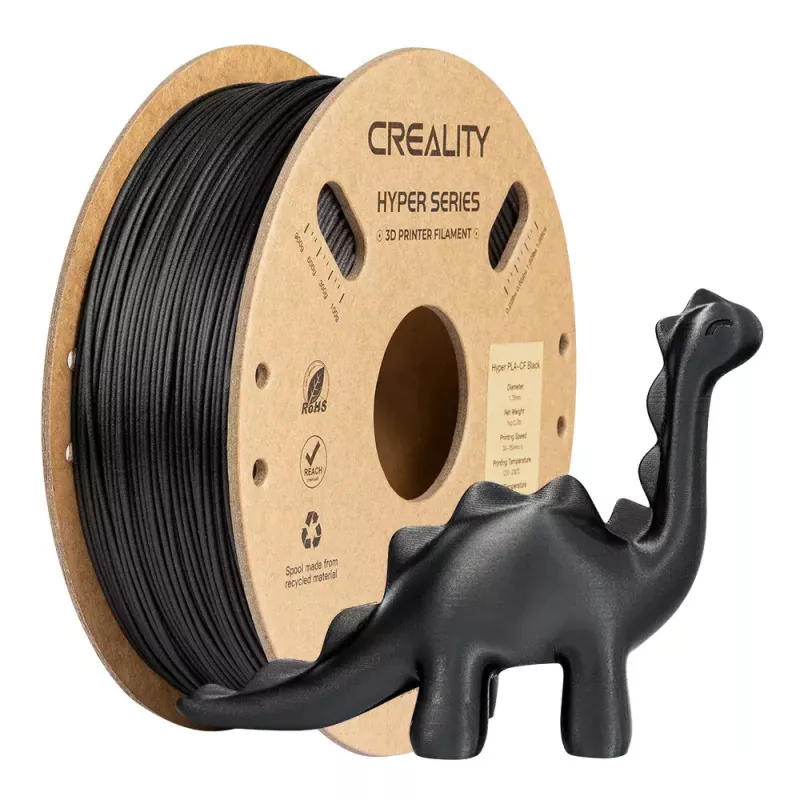 Creality 3D Hyper PLA-CF fibra de carbono Negro 1 kg