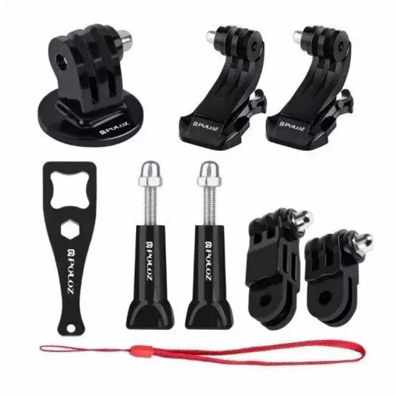 Set de accesorios Puluz PKT18 para cámaras de acción – kit de 20 piezas compatible con Osmo Action 5, Pro, Insta360 Ace Pro 2