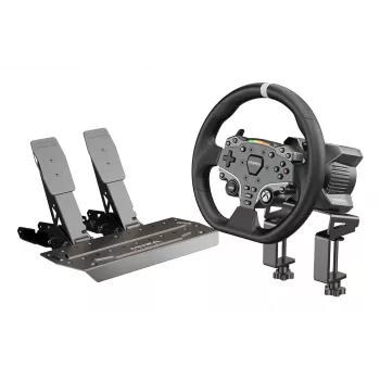 Pack Moza Racing R3 para XBOX y PC, volante + pedales, PC, Xbox One, Xbox Series S, Xbox Series X, botón Home, 360°, Direct Drive, ajustable
