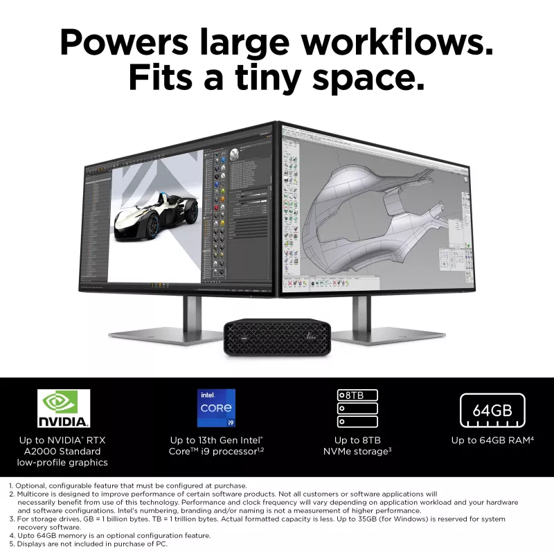 HP Z2 Mini G9 tarjeta/adaptador de interfaz con puerto Dual Type-A SuperSpeed USB 10Gbps