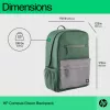 Mochila casual HP Campus verde Backpack verde gris poliéster