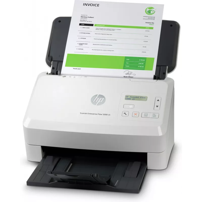 Escáner de alimentación por hojas HP Scanjet Enterprise Flow 5000 s5 600 x 600 DPI A4 blanco