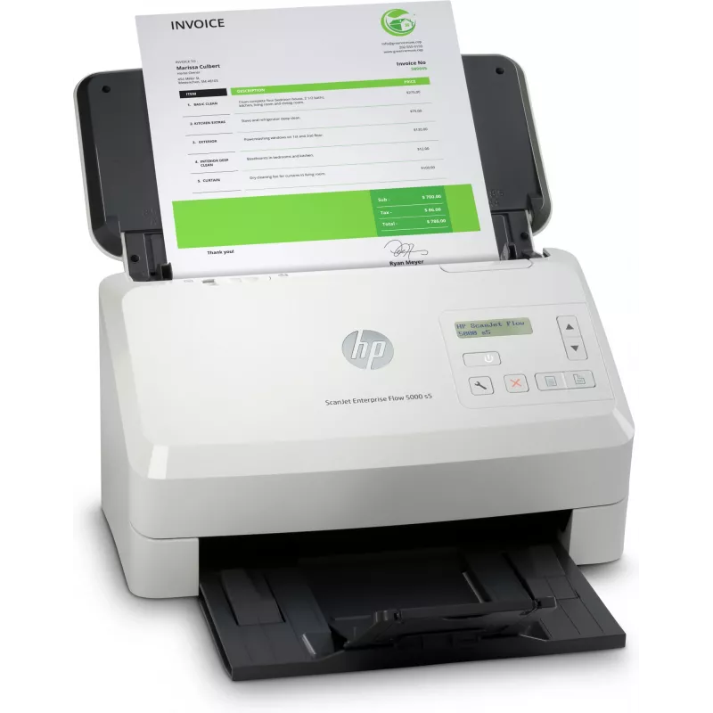 Escáner de alimentación por hojas HP Scanjet Enterprise Flow 5000 s5 600 x 600 DPI A4 blanco