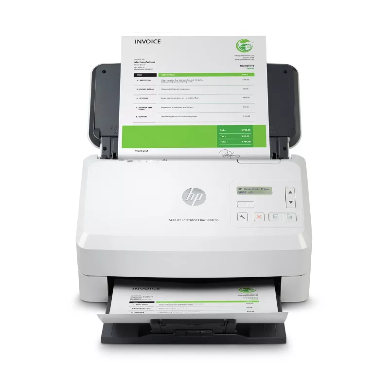 Escáner de alimentación por hojas HP Scanjet Enterprise Flow 5000 s5 600 x 600 DPI A4 blanco