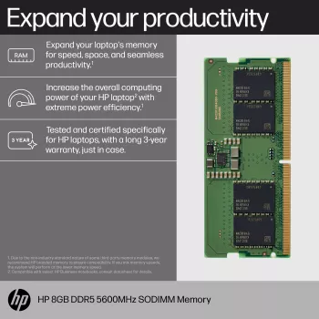 Módulo de memoria HP 83P90AA DDR5 8 GB 5600 MHz