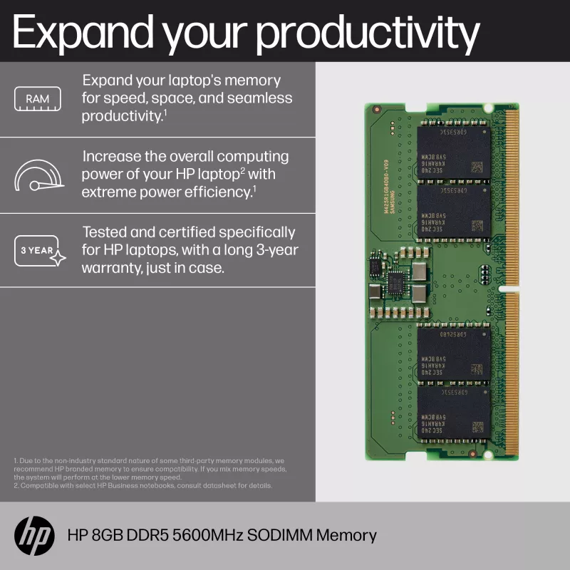 Módulo de memoria HP 83P90AA DDR5 8 GB 5600 MHz