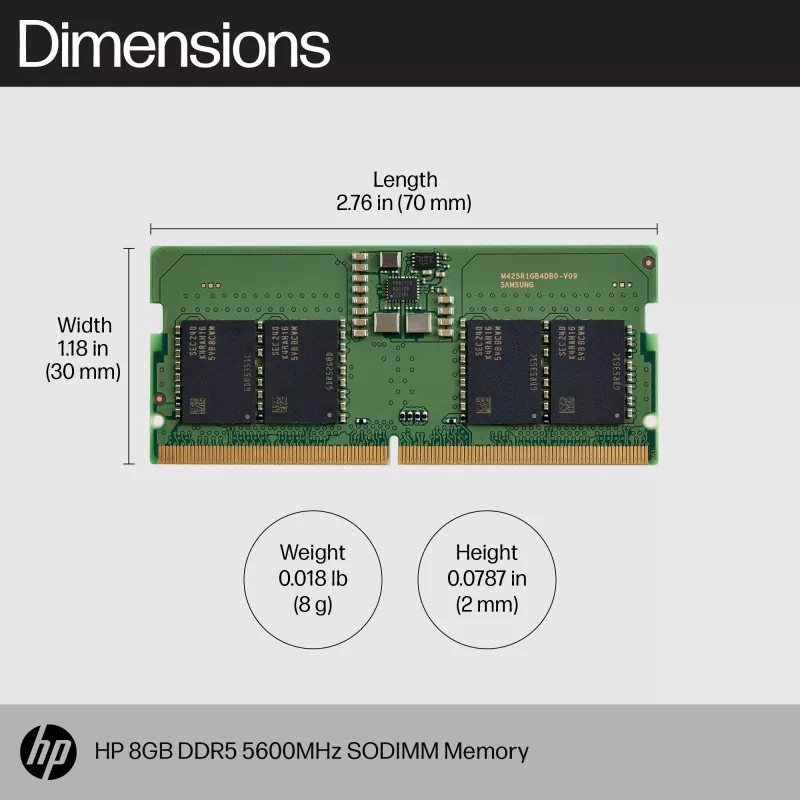 Módulo de memoria HP 83P90AA DDR5 8 GB 5600 MHz