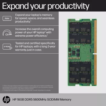 Módulo HP DDR5 - 16 GB - SO DIMM 262-PIN - 5600 MHz / PC5-44800