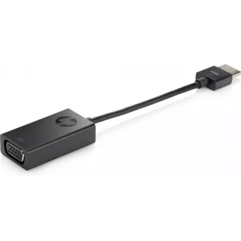 Adaptador HP HDMI a VGA, 0,045 m, HDMI, VGA (D-Sub), conector macho, conector hembra, negro