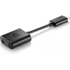 Adaptador HP HDMI a VGA, 0,045 m, HDMI, VGA (D-Sub), conector macho, conector hembra, negro