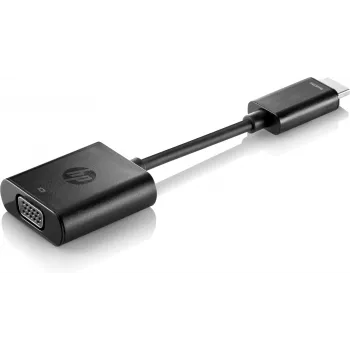 Adaptador HP HDMI a VGA, 0,045 m, HDMI, VGA (D-Sub), conector macho, conector hembra, negro