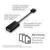 Adaptador HP HDMI a VGA, 0,045 m, HDMI, VGA (D-Sub), conector macho, conector hembra, negro
