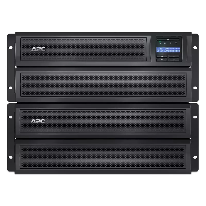 APC Smart-UPS X SMX3000HVNC - 3000VA, 8x C13 + 2x C19 toma, USB, autonomía ampliable, profundidad reducida, NMC