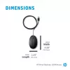 Ratón HP 9VA80AA negro USB