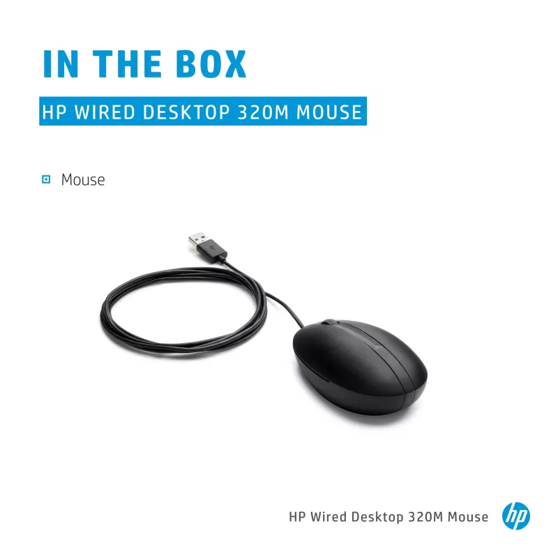 Ratón HP 9VA80AA negro USB