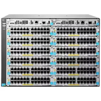 Chasis de red HP 5412R zl2 chasis para rack con 12 ranuras de módulo, admite hasta 96 puertos 10GbE o 288 puertos 10/100/1000 (J9822A)