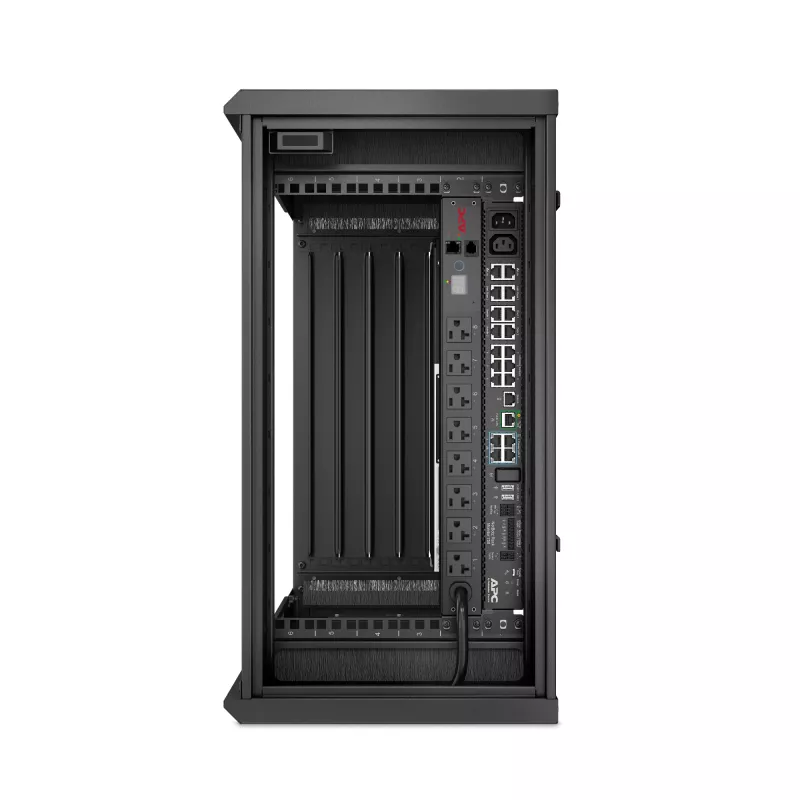Armario rack de pared de perfil bajo APC NetShelter 6U 230V profundidad de servidor