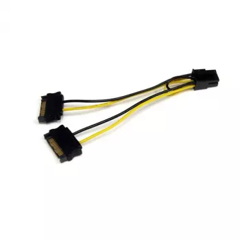 Adaptador de cable de alimentación SATA a 6 pines PCI Express para tarjeta gráfica StarTech.com de 6 pulgadas