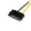Adaptador de cable de alimentación SATA a 6 pines PCI Express para tarjeta gráfica StarTech.com de 6 pulgadas