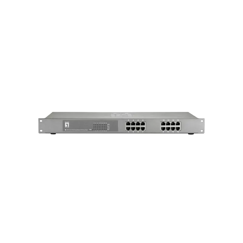 Switch no gestionado LevelOne FEP-1612 16 puertos Fast Ethernet PoE