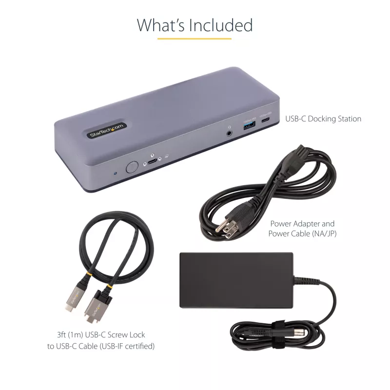 Dock para portátil/replicador de puertos StarTech.com DK31C3MNCRUE con cable USB 3.2 Gen 2 (3.1 Gen 2) Type-C