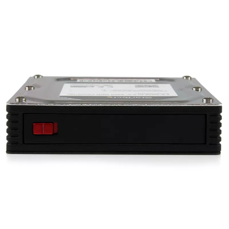 Carcasa adaptadora de disco duro SATA de aluminio StarTech.com de 2,5 pulgadas a 3,5 pulgadas con altura de SSD/HDD hasta 12,5 mm