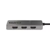 Hub MST USB-C de 3 puertos StarTech.com – Adaptador USB Type-C a 3x HDMI multipantalla para portátil – Triple HDMI hasta 4K 60Hz con DP 1.4 Alt Mode y DSC – HDR – cable de 30 cm – solo Windows