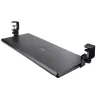 Bandeja de teclado bajo mesa StarTech.com, soporte ergonómico de teclado con abrazaderas, hasta 12 kg, bandeja extraíble para teclado y ratón con abrazaderas en C, bandeja de teclado regulable en altura (100/120/140 mm)