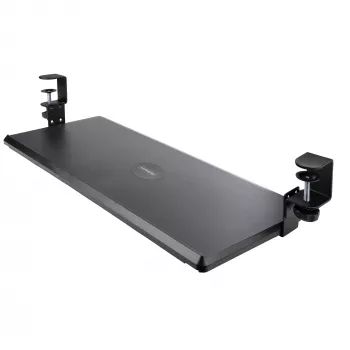 Bandeja de teclado bajo mesa StarTech.com, soporte ergonómico de teclado con abrazaderas, hasta 12 kg, bandeja extraíble para teclado y ratón con abrazaderas en C, bandeja de teclado regulable en altura (100/120/140 mm)