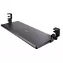 Bandeja de teclado bajo mesa StarTech.com, soporte ergonómico de teclado con abrazaderas, hasta 12 kg, bandeja extraíble para teclado y ratón con abrazaderas en C, bandeja de teclado regulable en altura (100/120/140 mm)