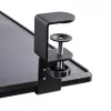 Bandeja de teclado bajo mesa StarTech.com, soporte ergonómico de teclado con abrazaderas, hasta 12 kg, bandeja extraíble para teclado y ratón con abrazaderas en C, bandeja de teclado regulable en altura (100/120/140 mm)