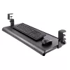 Bandeja de teclado bajo mesa StarTech.com, soporte ergonómico de teclado con abrazaderas, hasta 12 kg, bandeja extraíble para teclado y ratón con abrazaderas en C, bandeja de teclado regulable en altura (100/120/140 mm)